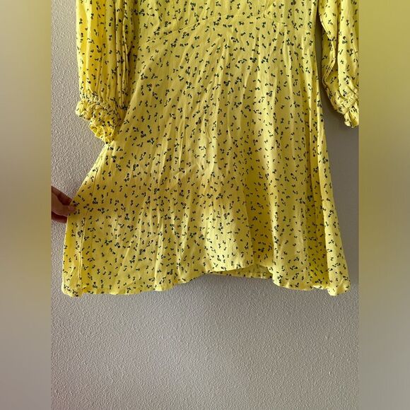 Revolve Faithfull The Brand Edwina Mini Dress La Fica Floral Print Ruffle Size 6 - Picture 5 of 10